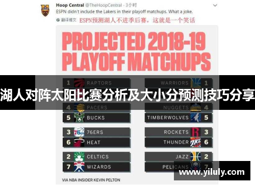 湖人对阵太阳比赛分析及大小分预测技巧分享